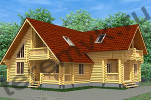 Проект деревянного дома  «Д-158-11»